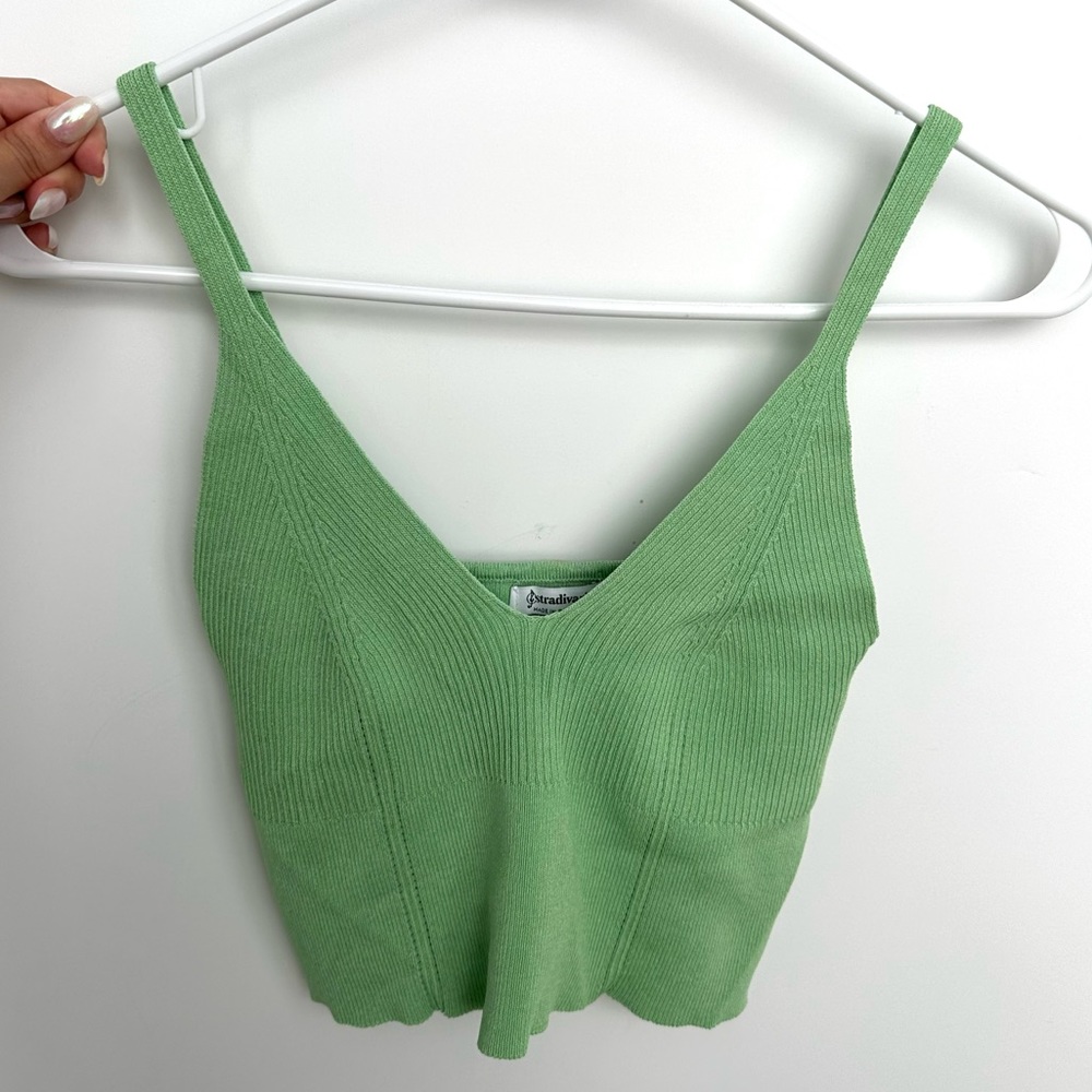 Stradivarius Green Tank Top
